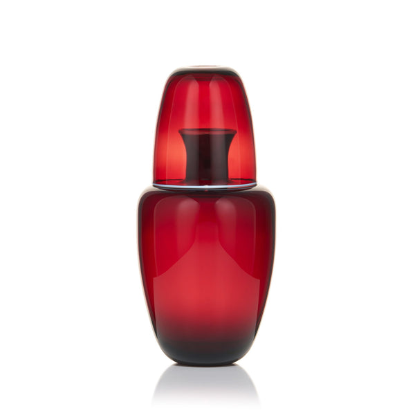 summerill & bishop Bumba Bedside Carafe and Tumbler Set in Claret Red