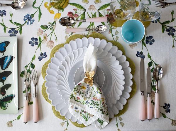 Summerill & Bishop Butterfly Pewter Napkin Ring In Gold & Silver