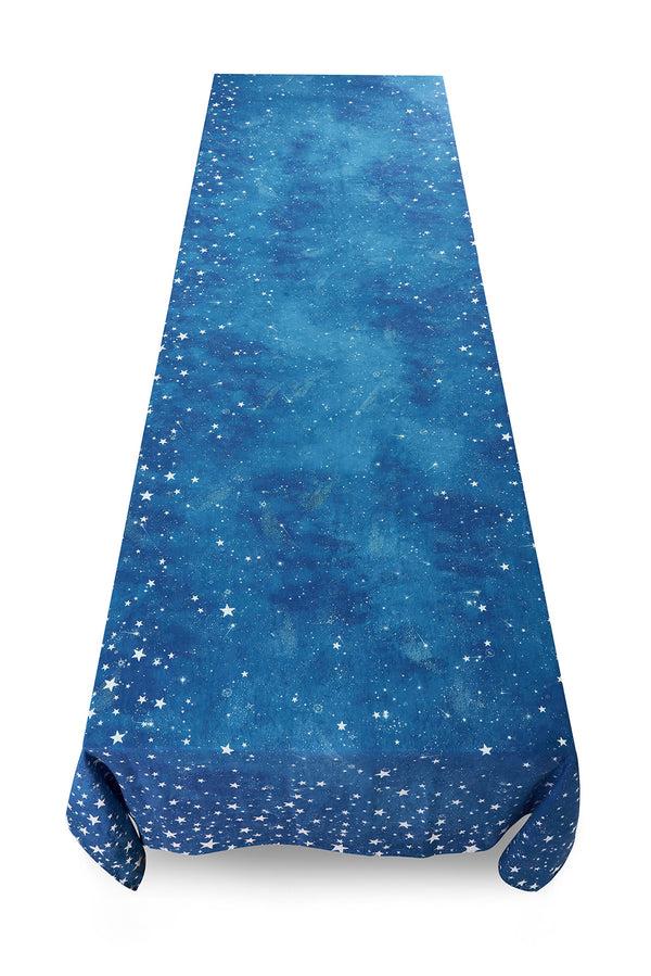 Summerill & Bishop 'Celestial Stars' Linen Tablecloth In Blue
