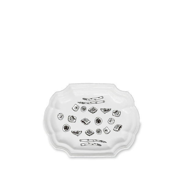 Summerill & Bishop Ceramic Cambridge Platter By Astier De Villatte 32.5cm