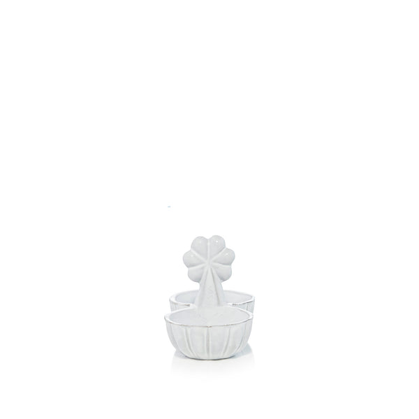 Summerill & Bishop Ceramic Clover Salt & Pepper By Astier De Villatte 11.5cm