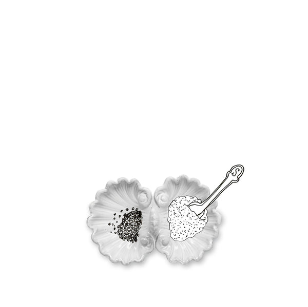 Summerill & Bishop Ceramic Salt And Pepper Venus By Astier De Villatte 13cm