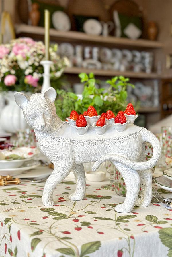 Summerill & Bishop Ceramic Serena Carone Cat Flower Holder By Astier De Villatte 32cm
