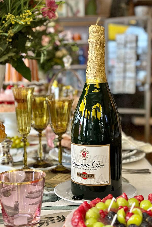 Summerill & Bishop Champagne Bottle Decorative Candle 40cm