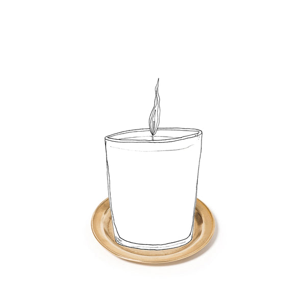 Summerill & Bishop Classic Base For Pillar Candles In Gold Brass 11cm By Trudon