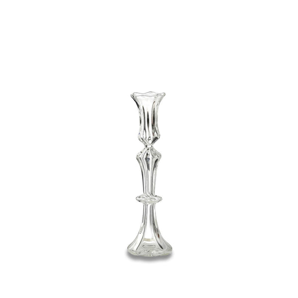 Summerill & Bishop Clear Handblown Glass Candlestick Small 23cm
