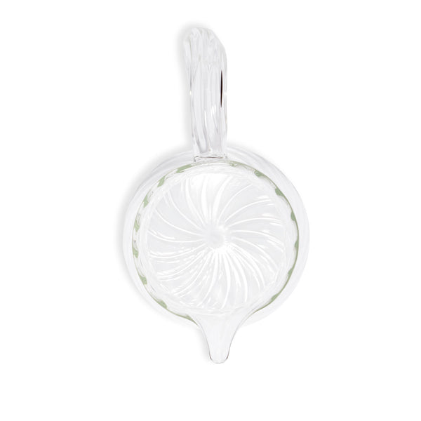 Summerill & Bishop Clear Handblown Glass Swirl Water Jug 17.5cm