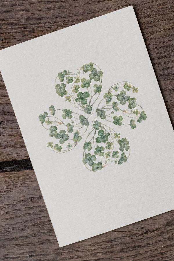 Summerill & Bishop 'Clover' Greeting Card 15cm X 10cm (A6)