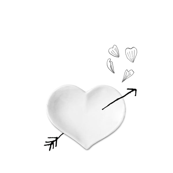 Summerill & Bishop Coeur Side/Dessert Plate By Astier De Villatte 18cm