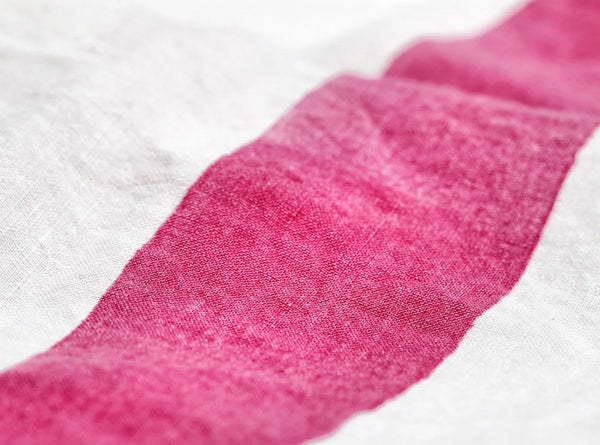 Summerill & Bishop 'Cornice' Linen Napkin In Fuchsia Pink 50x50cm