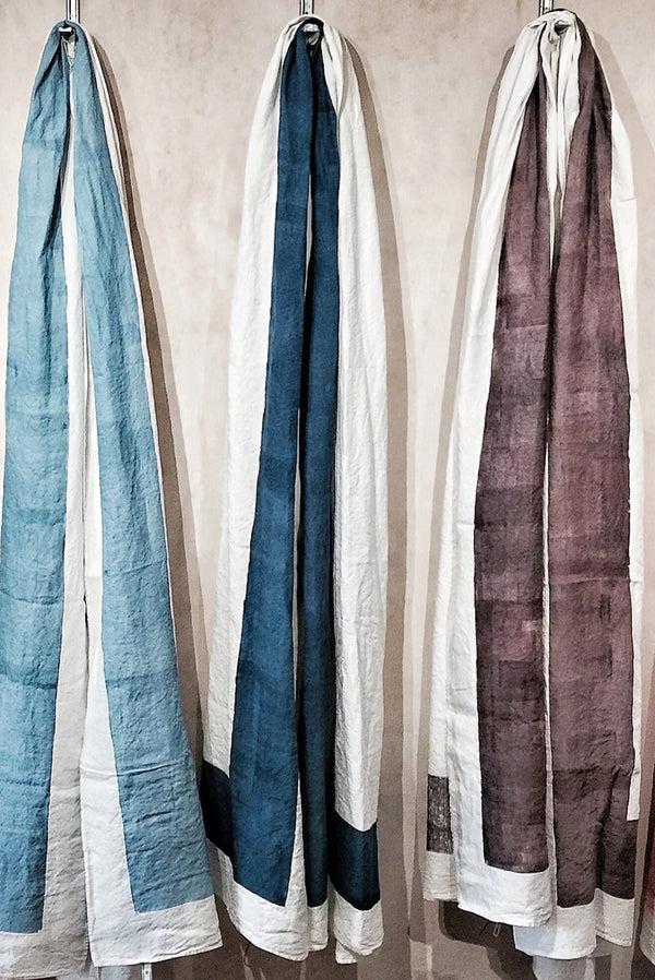 Summerill & Bishop 'Cornice' Linen Napkin In Powder Blue 50x50cm