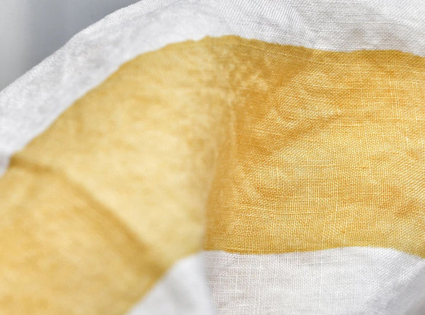 Summerill & Bishop 'Cornice' Linen Tablecloth In Lemon Yellow