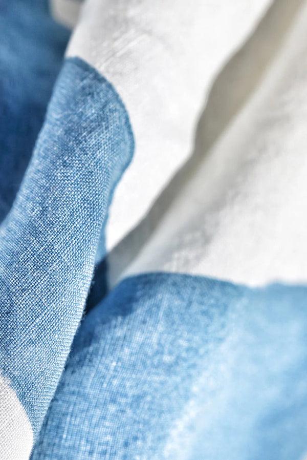 Summerill & Bishop 'Cornice' Linen Tablecloth In Sky Blue