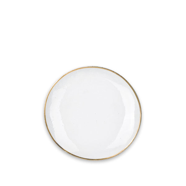 summerill & bishop Crésus Dinner Plate with Gold Rim by Astier de Villatte 26cm