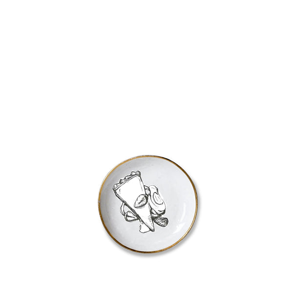 Summerill & Bishop Crésus Side Plate With Gold Rim By Astier De Villatte 19cm