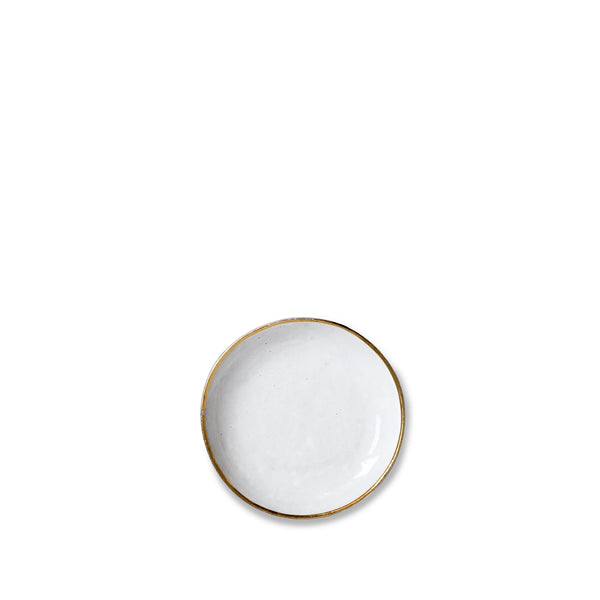 summerill & bishop Crésus Side Plate with Gold Rim by Astier de Villatte 19cm
