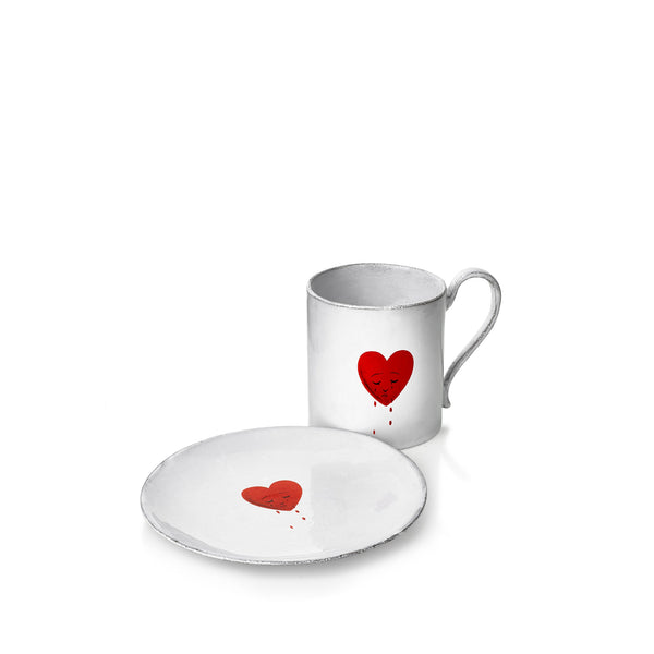 Summerill & Bishop Crying Heart Mug By Astier De Villatte 9cm