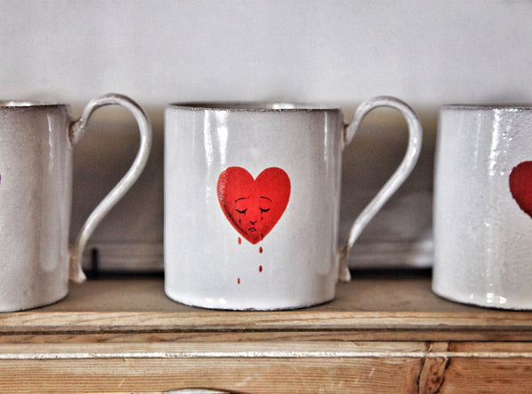 Summerill & Bishop Crying Heart Mug By Astier De Villatte 9cm