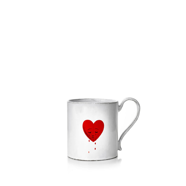 summerill & bishop Crying Heart Mug by Astier de Villatte 9cm