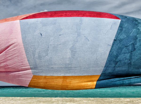 Summerill & Bishop "Cubes" Block Colour Linen Tablecloth In Multicolours