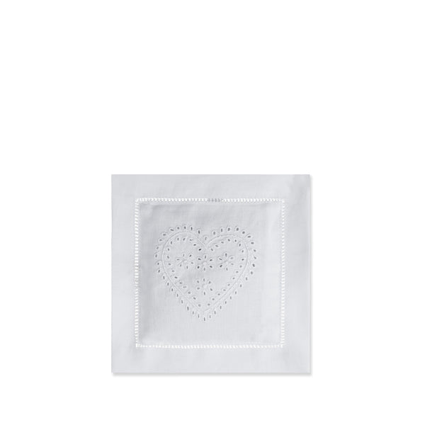 summerill & bishop Embroidered Heart Cotton Lavender Sachet