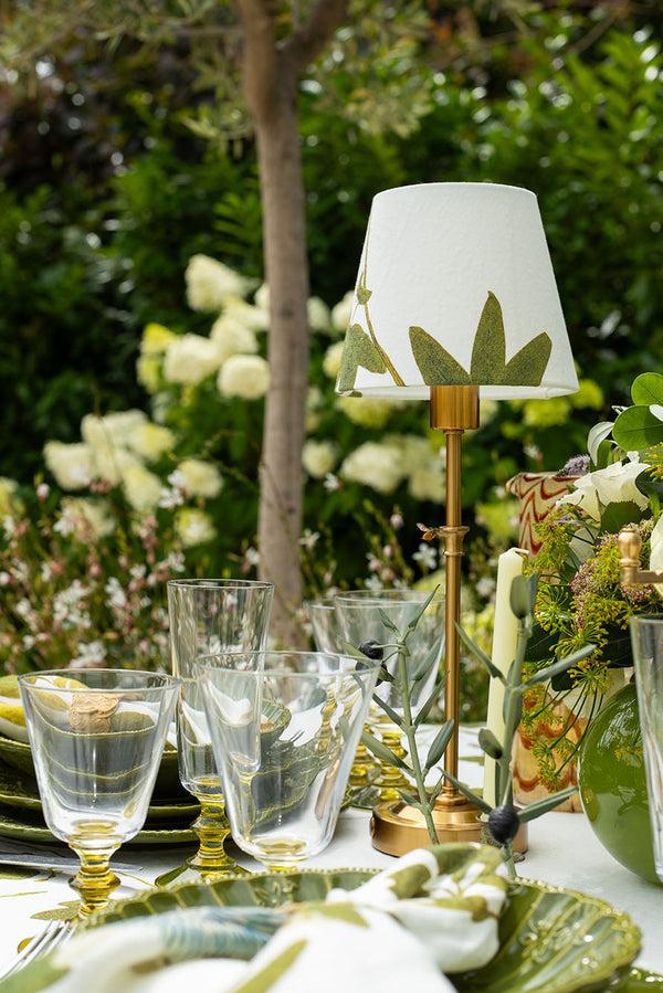 Summerill & Bishop Embroidered 'Herb Garden' Linen Napkin 50x50cm