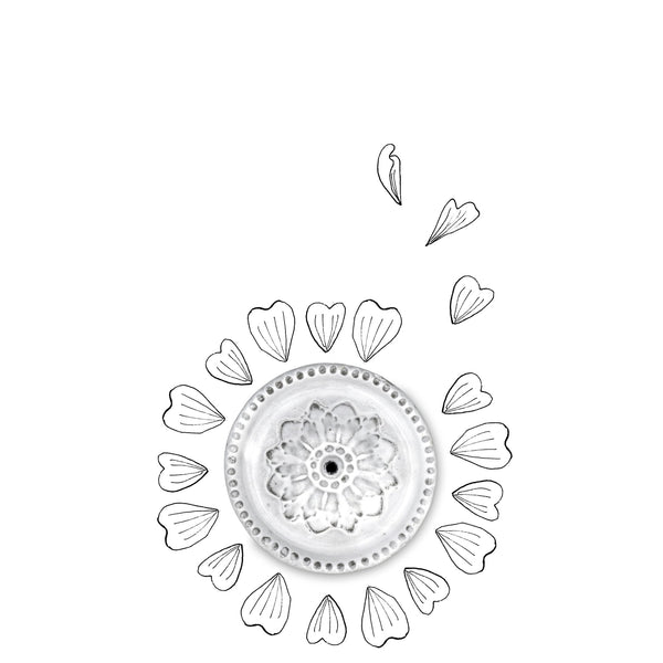 Summerill & Bishop Emilie Incense Burner On Saucer By Astier De Villatte 7.5cm