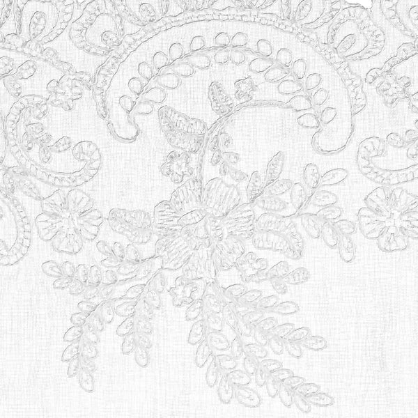 Summerill & Bishop 'Eugenie' Lace Orchid Flower & Leaves Placemat 35 X 50cm