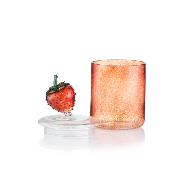 Summerill & Bishop Exclusive Handblown Glass Strawberry Jar 17cm