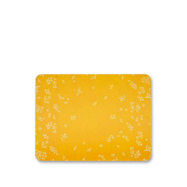 summerill & bishop Falling Flower Cork-Backed Placemat in Lemon Yellow 29 x 38cm