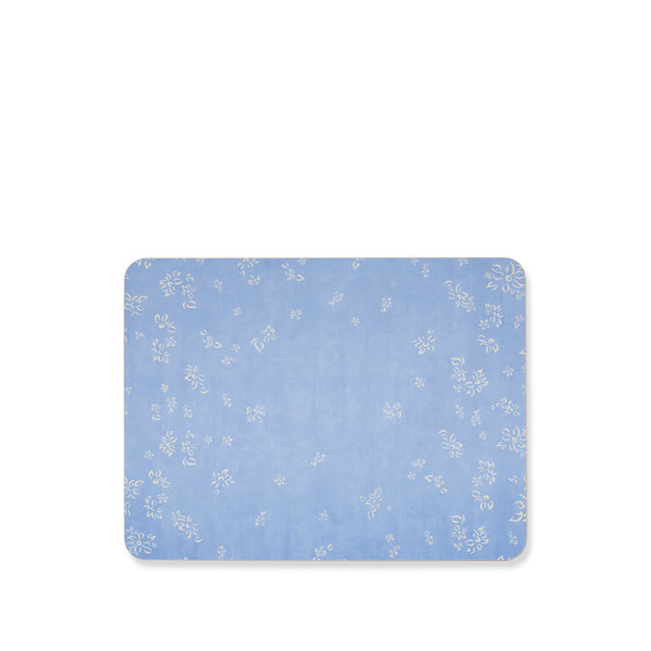 summerill & bishop Falling Flower Cork-Backed Placemat in Pale Blue 29 x 38cm
