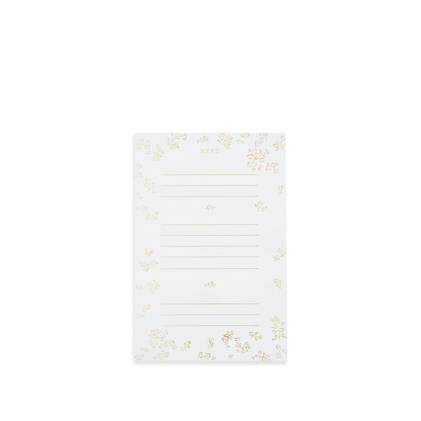 summerill & bishop 'Falling Flower' in Gold Foil Table Menu Set of 12