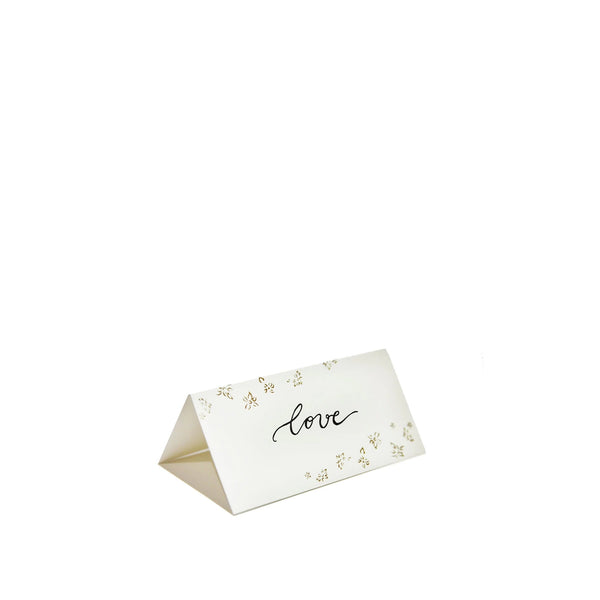 Summerill & Bishop 'Falling Flower' In Gold Place Card Set Of 12