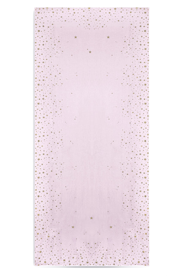 summerill & bishop Falling Stars Linen Tablecloth in Light Pink