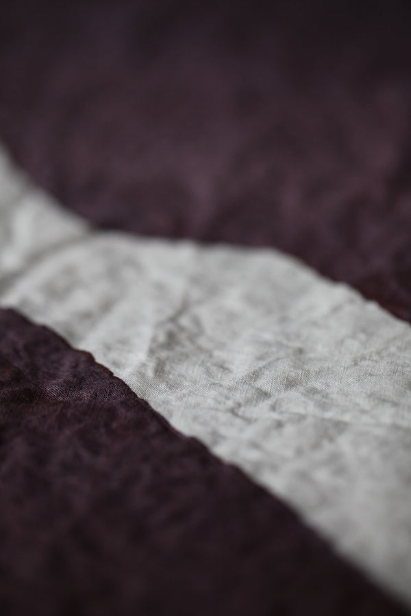Summerill & Bishop 'Feast' Word Linen Tablecloth In Grape Purple