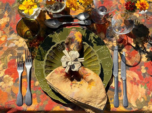 Summerill & Bishop 'Fleurs Des Prés' Linen Napkin 50x50cm