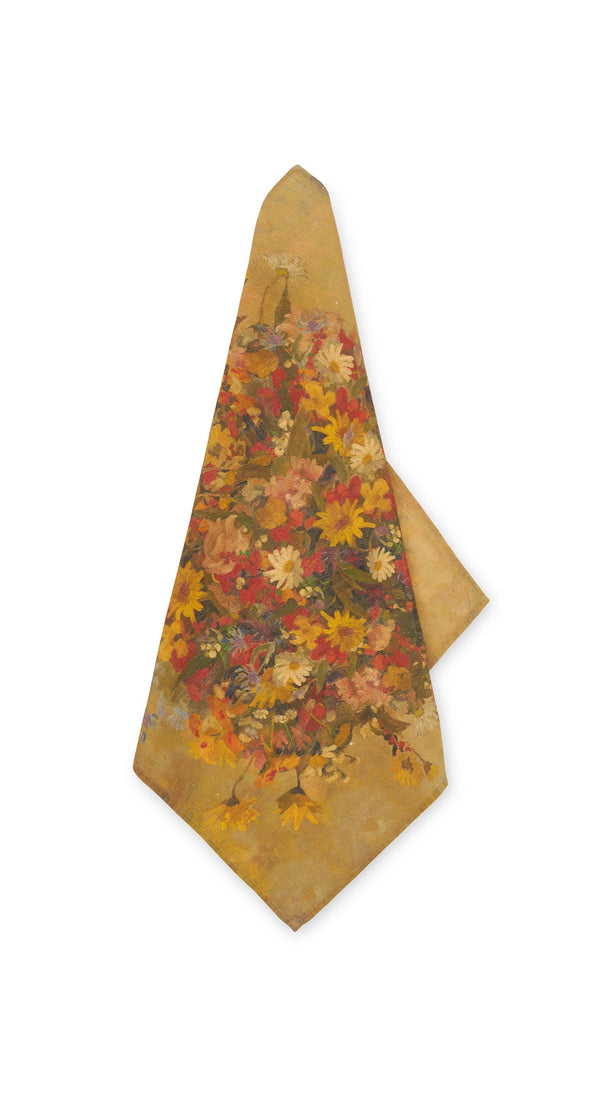 summerill & bishop 'Fleurs des Prés' Linen Napkin 50x50cm