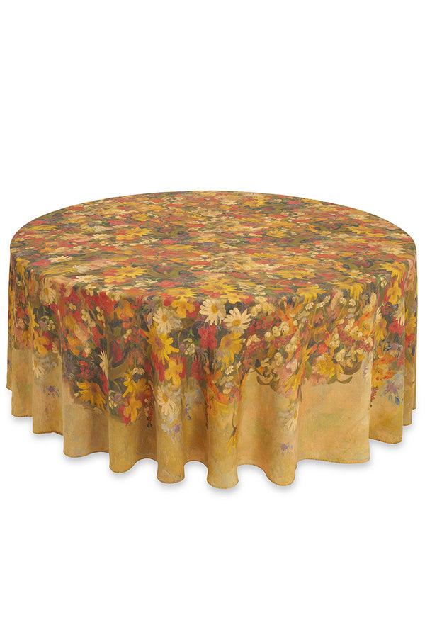 Summerill & Bishop 'Fleurs Des Prés' Round Linen Tablecloth 260cm