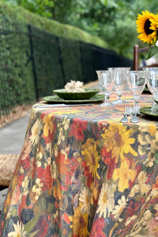Summerill & Bishop 'Fleurs Des Prés' Round Linen Tablecloth 260cm