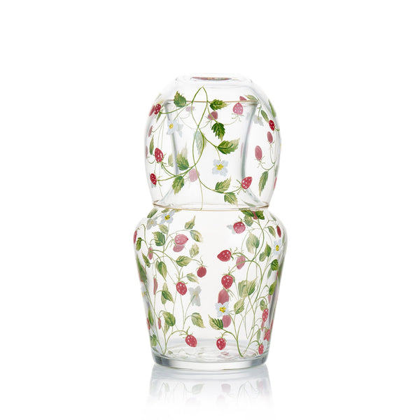 summerill & bishop 'Fraises des Bois' Bedside Carafe & Tumbler Set