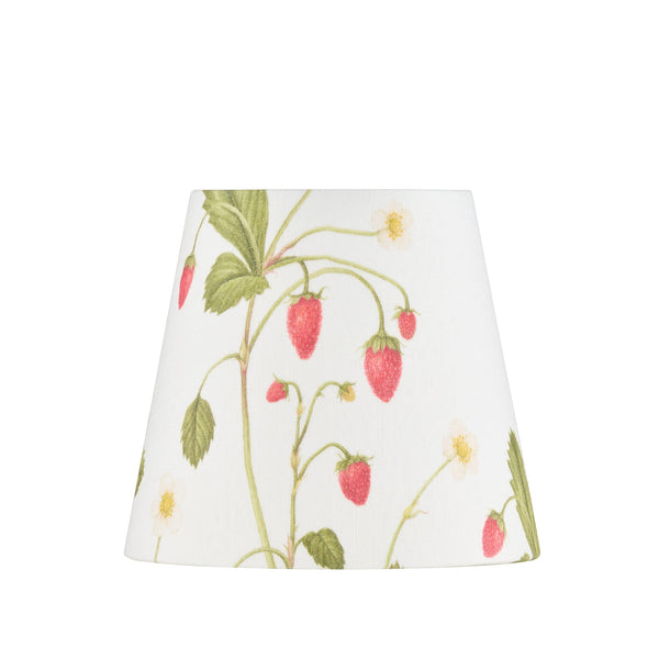 summerill & bishop 'Fraises des Bois' Linen French Drum Lampshade 13cm