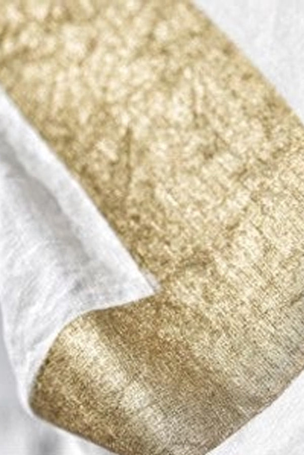 Summerill & Bishop 'Fuck' Word Linen Tablecloth In Gold