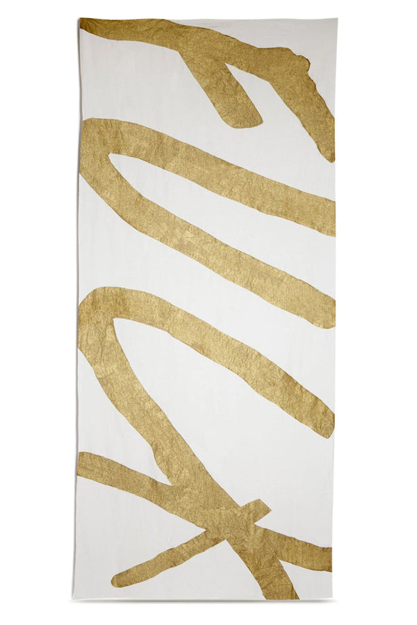 summerill & bishop 'Fuck' Word Linen Tablecloth in Gold