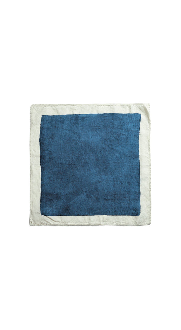 Summerill & Bishop 'Full Field' Linen Napkin In Midnight Blue 50x50cm