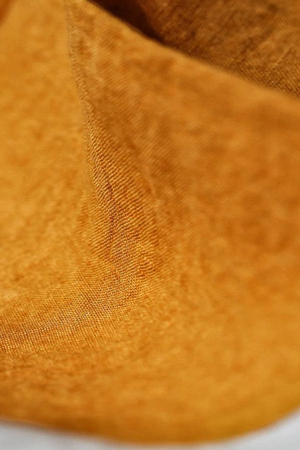 Summerill & Bishop 'Full Field' Linen Napkin In Mustard Yellow 50x50cm