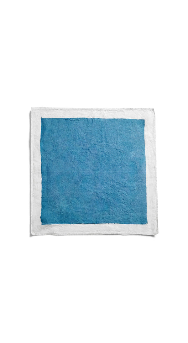 Summerill & Bishop 'Full Field' Linen Napkin In Sky Blue 50x50cm