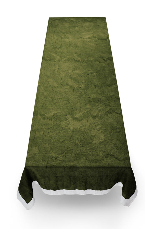 Summerill & Bishop 'Full Field' Linen Tablecloth In Avocado Green