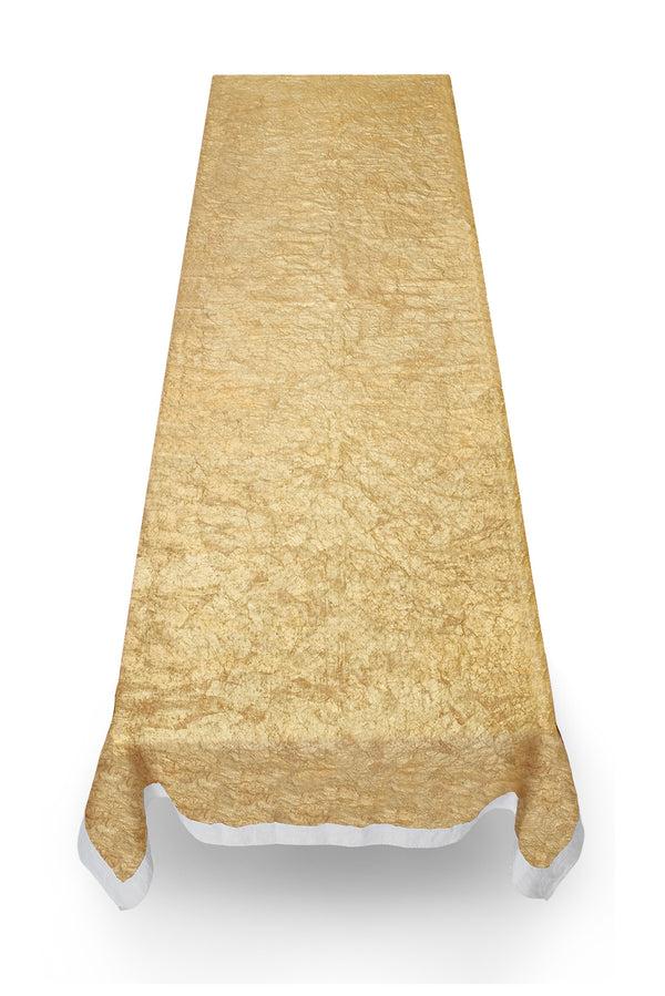 Summerill & Bishop 'Full Field' Linen Tablecloth In Gold