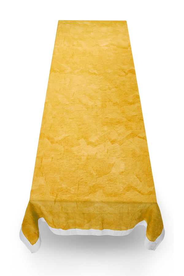 Summerill & Bishop 'Full Field' Linen Tablecloth In Lemon Yellow