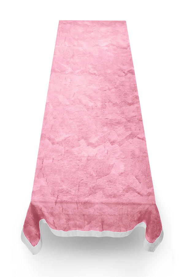 Summerill & Bishop 'Full Field' Linen Tablecloth In Rose Pink